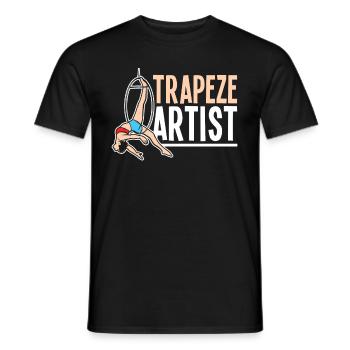 Costume d'anniversaire de cirque trapéziste Vintage - T-shirt homme - noir - Devant - AI Model Male 178 light (178cm)