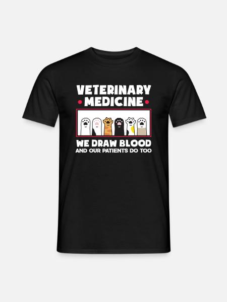 Funny vet nurse gift - Men's T-Shirt - black