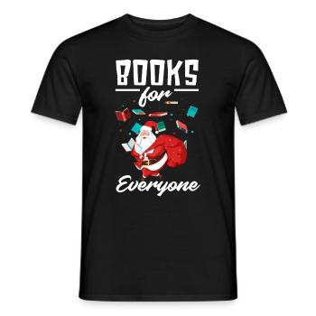 Lustiges Weihnachten Bücher für alle Geschenk - Männer T-Shirt - Schwarz - Vorne - AI Model Male 178 light (178cm)