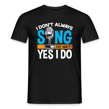 Chanteur chantant idée cadeau de musique de chanteur - T-shirt homme - noir - Devant - AI Model Male 178 light (178cm)