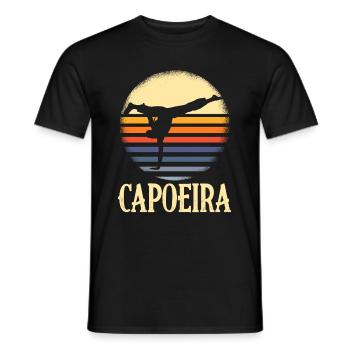 Martial arts retro capoeira gift sport athlete - Men's T-Shirt - black - Front - AI Model Male 178 light (178cm)