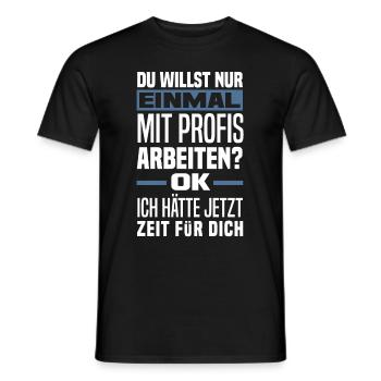 Lustiges Büro Arbeitskollege Profi Geschenk - Männer T-Shirt - Schwarz - Vorne - AI Model Male 178 light (178cm)