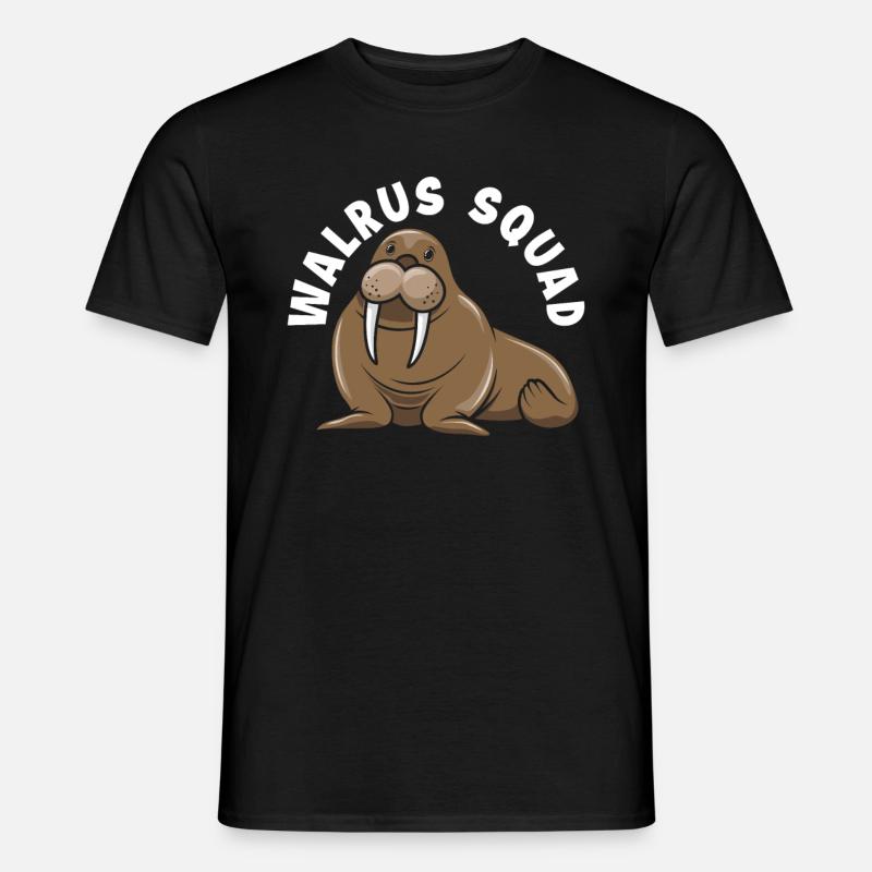 Team Walross Walrosse Walross Geschenk - Männer T-Shirt - Schwarz