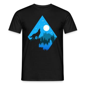 Idée cadeau Wolves Wolf - T-shirt homme - noir - Devant - AI Model Male 178 light (178cm)