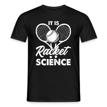 Tennis Tennis Tennis Tennis - T-shirt homme - noir - Devant - AI Model Male 178 light (178cm)
