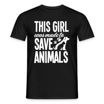 Drôle de vétérinaire vétérinaire Vétérinaire Cadeau - T-shirt homme - noir - Devant - AI Model Male 178 light (178cm)