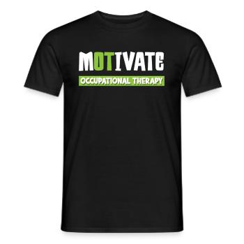 Occupational therapy Occupational therapist Occupational therapist - Men's T-Shirt - black - Front - AI Model Male 178 light (178cm)