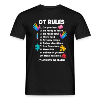 Occupational therapy Occupational therapist Occupational therapist - Men's T-Shirt - black - Front - AI Model Male 178 light (178cm)