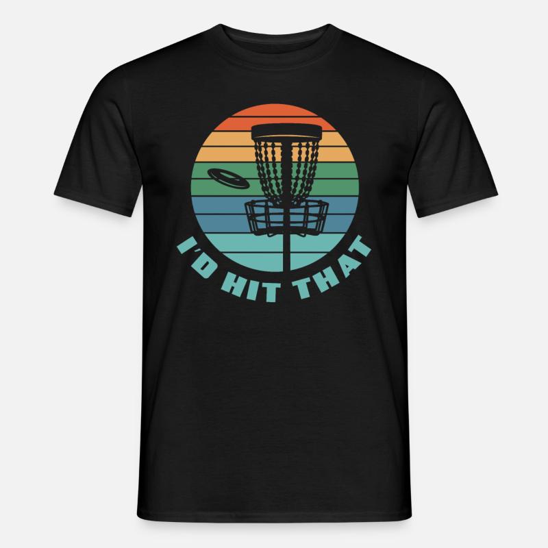 Lustiges Discgolf Discgolfer Geschenk - Männer T-Shirt - Schwarz