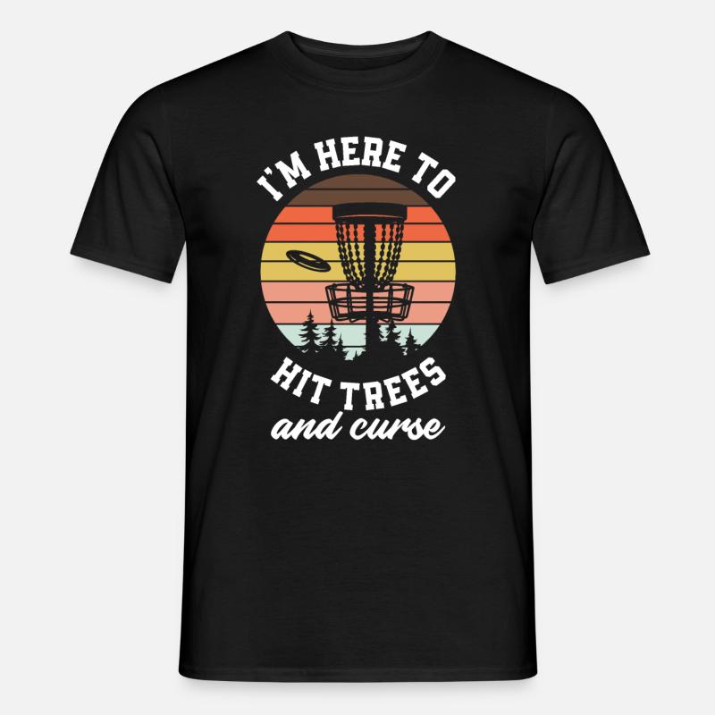 Lustiges Discgolf Discgolfer Geschenk - Männer T-Shirt - Schwarz
