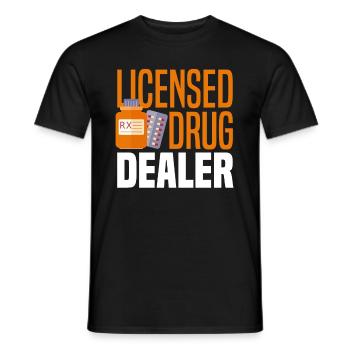 Pharmacien Pharmacien Pharmacie Cadeau - T-shirt homme - noir - Devant - AI Model Male 178 light (178cm)