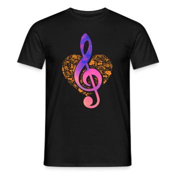 Music Musicians Singing Singer Singer Musician - Men's T-Shirt - black - Front - AI Model Male 178 light (178cm)