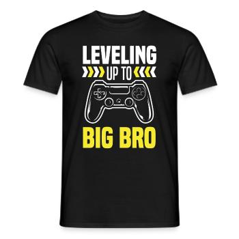 Je vais être un grand frère gamer gaming - T-shirt homme - noir - Devant - AI Model Male 178 light (178cm)