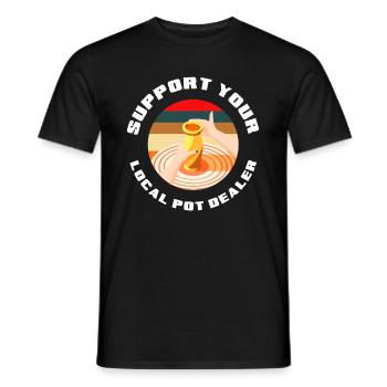 Pottery Pottery Pottery Pottery Pottery Pottery Potter - Men's T-Shirt - black - Front - AI Model Male 178 light (178cm)