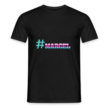Hashtag Marcel - T-shirt homme - noir - Devant - AI Model Male 178 light (178cm)