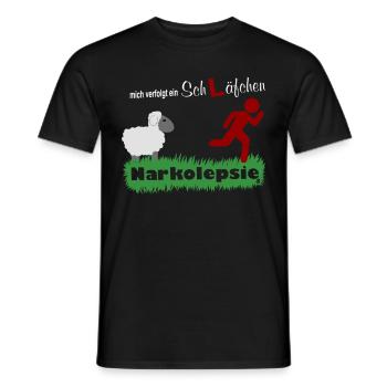 Narkolepsie Schläfchen - Männer T-Shirt - Schwarz - Vorne - AI Model Male 178 light (178cm)