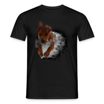 Rhodesian Ridgeback - T-shirt homme - noir - Devant - AI Model Male 178 light (178cm)
