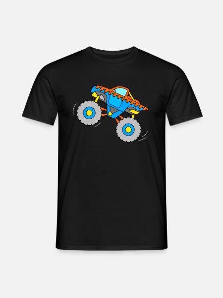 Monstertruck - Männer T-Shirt - Schwarz