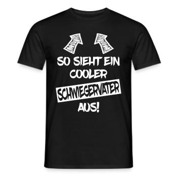 Schwiegervater Schwiegerpapa Lustiger Spruch - Männer T-Shirt - Schwarz - Vorne - AI Model Male 178 light (178cm)