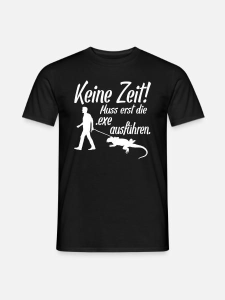 exe ausführen Computer Nerd IT Admin - Männer T-Shirt - Schwarz