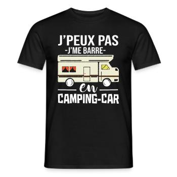 I can not jme bar in camper car humor camper - Men's T-Shirt - black - Front - AI Model Male 178 light (178cm)