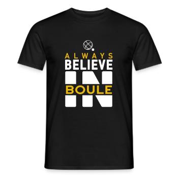 Boccia Club Design Boule Sayings Funny Cool - Men's T-Shirt - black - Front - AI Model Male 178 light (178cm)