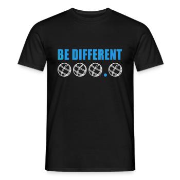 Boule Sayings Funny Boccia Club Renter Sport - Men's T-Shirt - black - Front - AI Model Male 178 light (178cm)