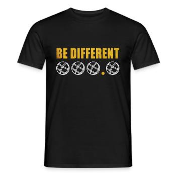 Boules de boccia Drôles de boules Joueurs Dictons Locataire - T-shirt homme - noir - Devant - AI Model Male 178 light (178cm)