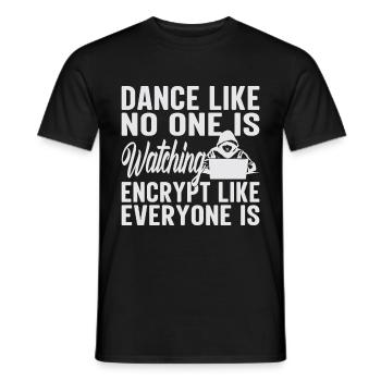 Dance Like No One Is Watching - Männer T-Shirt - Schwarz - Vorne - AI Model Male 178 light (178cm)