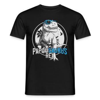 Geschenk Beste Papuan Dinosaurier Vatertag - Männer T-Shirt - Schwarz - Vorne - AI Model Male 178 light (178cm)