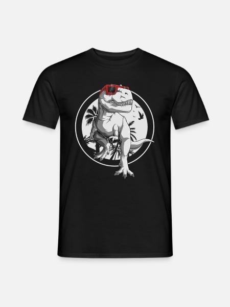 T-Rex Cadeau Dinosaure Garçon Tyrannosaure Drôle - T-shirt homme - noir