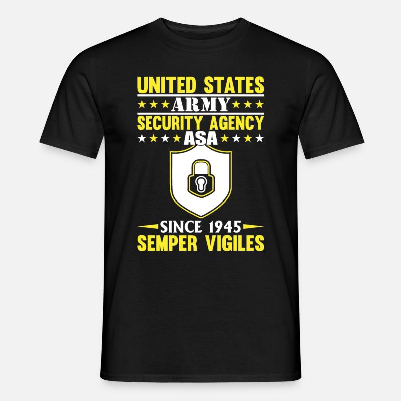 US Army Security - Männer T-Shirt - Schwarz