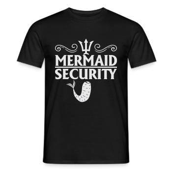 Mermaid Security - Männer T-Shirt - Schwarz - Vorne - AI Model Male 178 light (178cm)