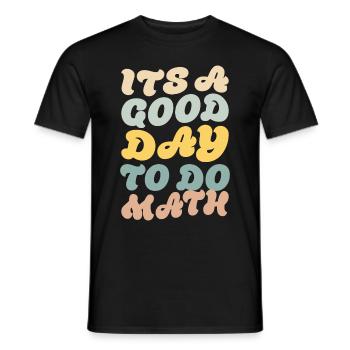C’est une bonne journée pour faire des maths - Pi - T-shirt homme - noir - Devant - AI Model Male 178 light (178cm)