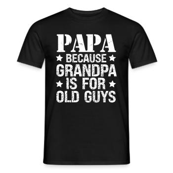 Grand Père C'est Pour Les Vieux Cadeau - T-shirt homme - noir - Devant - AI Model Male 178 light (178cm)
