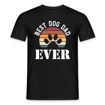 Bestes Papa-Hundegeschenk Vatertag - Männer T-Shirt - Schwarz - Vorne - AI Model Male 178 light (178cm)