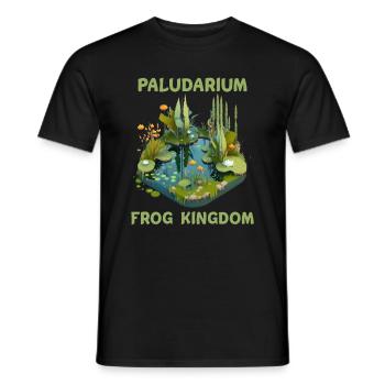 Paludarium Aquaterrarium Aquascaping Frog Kingdom - T-shirt homme - noir - Devant - AI Model Male 178 light (178cm)