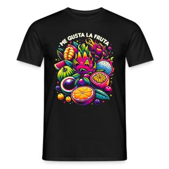 Ich mag Obst-Meme Ayuso Sanchez Politik - Männer T-Shirt - Schwarz - Vorne - AI Model Male 178 light (178cm)