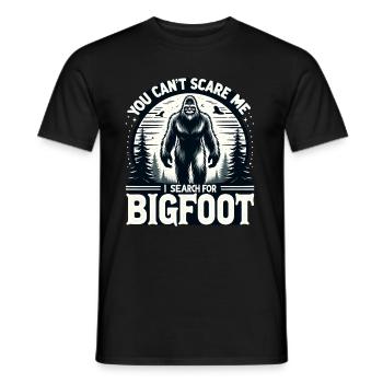 Lustiger Bigfoot-Sucher kann mich nicht erschrecken Sasquatch - Männer T-Shirt - Schwarz - Vorne - AI Model Male 178 light (178cm)