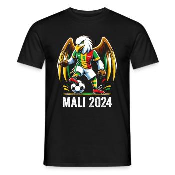 Malian 2024 Malian Eagle Football Supporter Trikot - Männer T-Shirt - Schwarz - Vorne - AI Model Male 178 light (178cm)