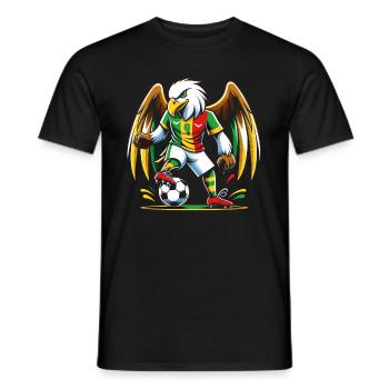 Mali Malian Eagle Football Supporter Jersey - Men's T-Shirt - black - Front - AI Model Male 178 light (178cm)