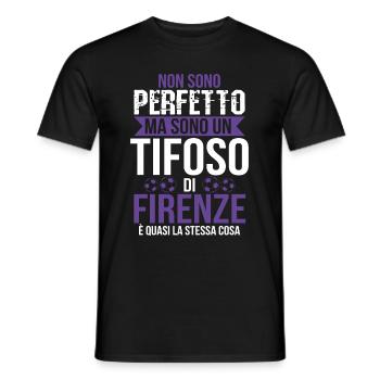Florence Gift Fan Fiorentino Football Calcio - Men's T-Shirt - black - Front - AI Model Male 178 light (178cm)