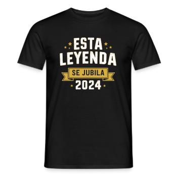 Cette légende prend sa retraite en 2024 - T-shirt homme - noir - Devant - AI Model Male 178 light (178cm)