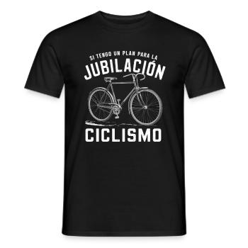 If I have a retirement plan cycling - Men's T-Shirt - black - Front - AI Model Male 178 light (178cm)