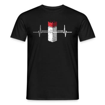 Kubb Wikingerschach Spiel - Männer T-Shirt - Schwarz - Vorne - AI Model Male 178 light (178cm)