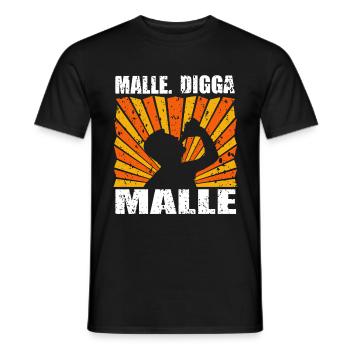 Mallorca Palma Digga Bier Saufen Spruch Malle - Männer T-Shirt - Schwarz - Vorne - AI Model Male 178 light (178cm)