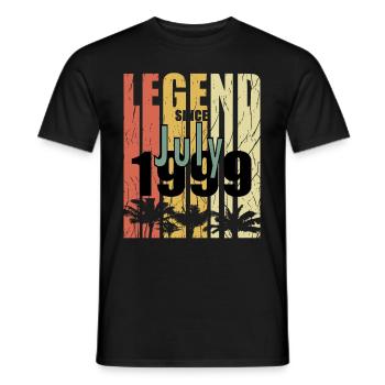 1999 Juli vintage geboren Geschenk - Männer T-Shirt - Schwarz - Vorne - AI Model Male 178 light (178cm)