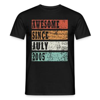 Year of construction 2006 July born gift idea - Männer T-Shirt - Schwarz - Vorne - AI Model Male 178 light (178cm)