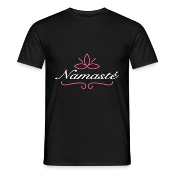 Namaste - T-shirt homme - noir - Devant - AI Model Male 178 light (178cm)