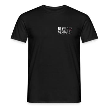 In Vino Veritas - À Vino je ne dis jamais pas de vin - T-shirt homme - noir - Devant - AI Model Male 178 light (178cm)